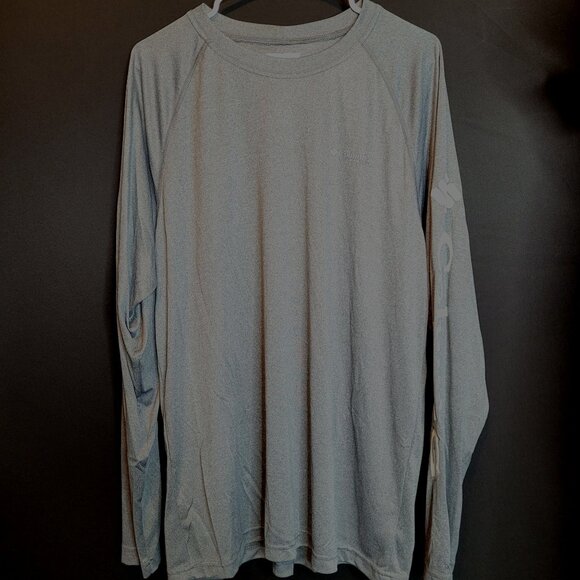 Columbia PFG DriFit Gray Long Sleeve Shirt Mens Large Pullover - Picture 1 of 8